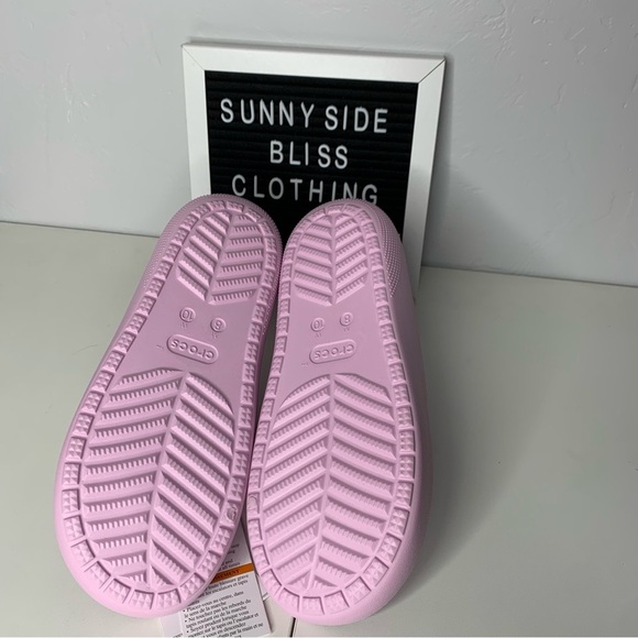 Crocs Unisex Classic Pink Sandals 2.0 Slide Size W/10 *NWTS* - Picture 5 of 6
